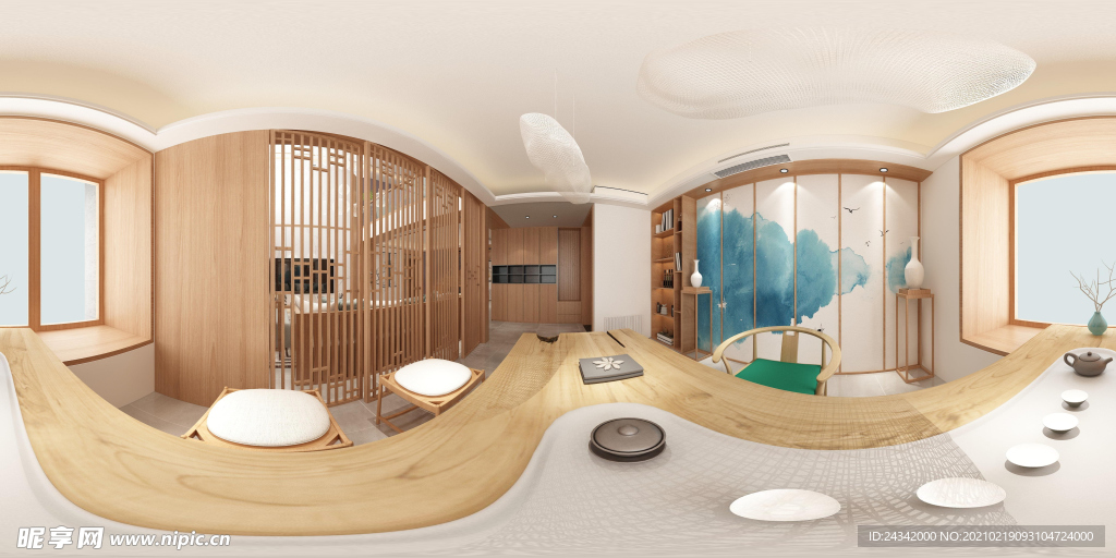 室内设计全景效果图
