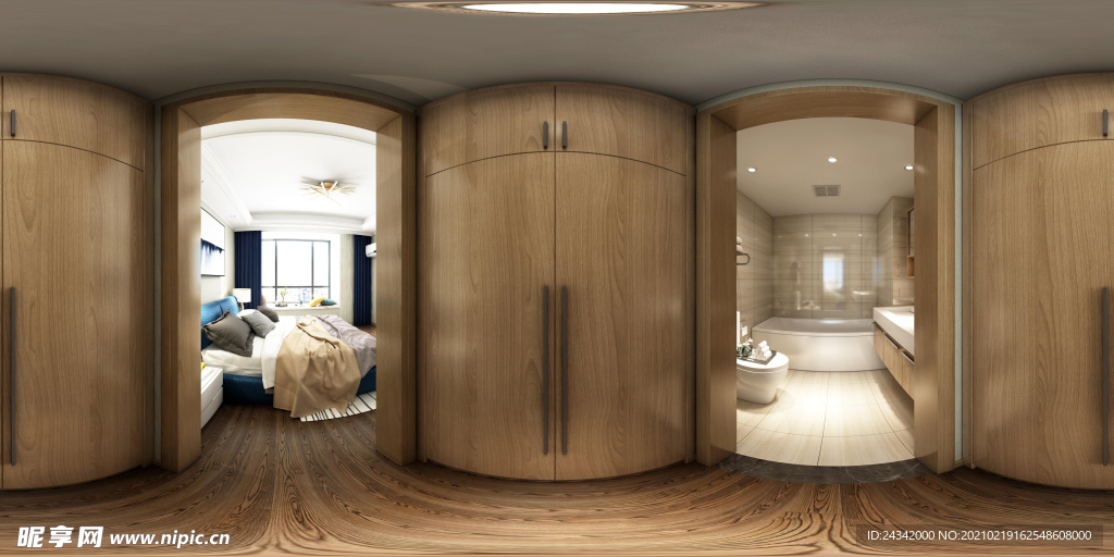 室内设计全景效果图