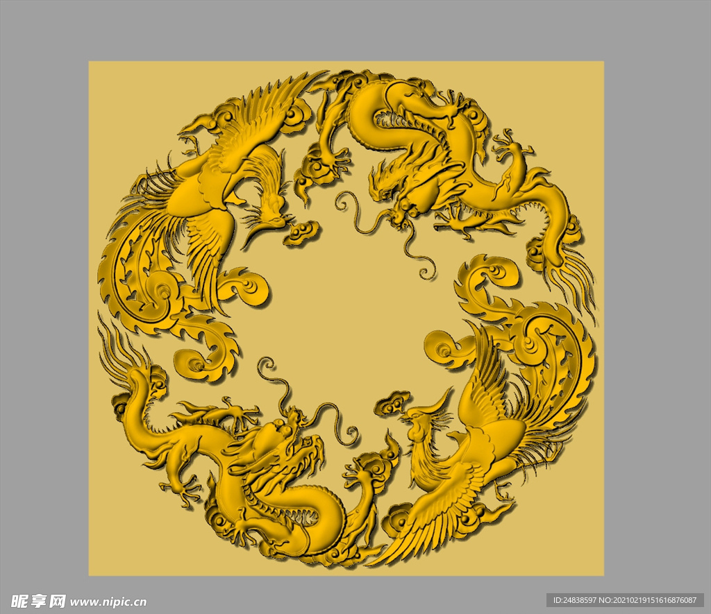 CAD3D装饰画