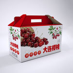 水果新鲜樱桃包装箱包装礼盒设计