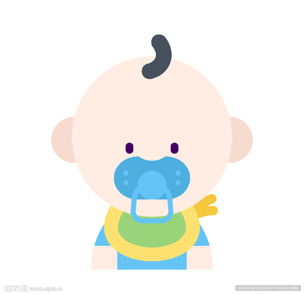 卡通奶嘴宝宝