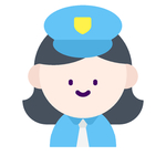 卡通保安头像