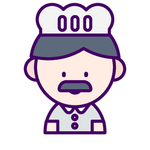 卡通男厨师