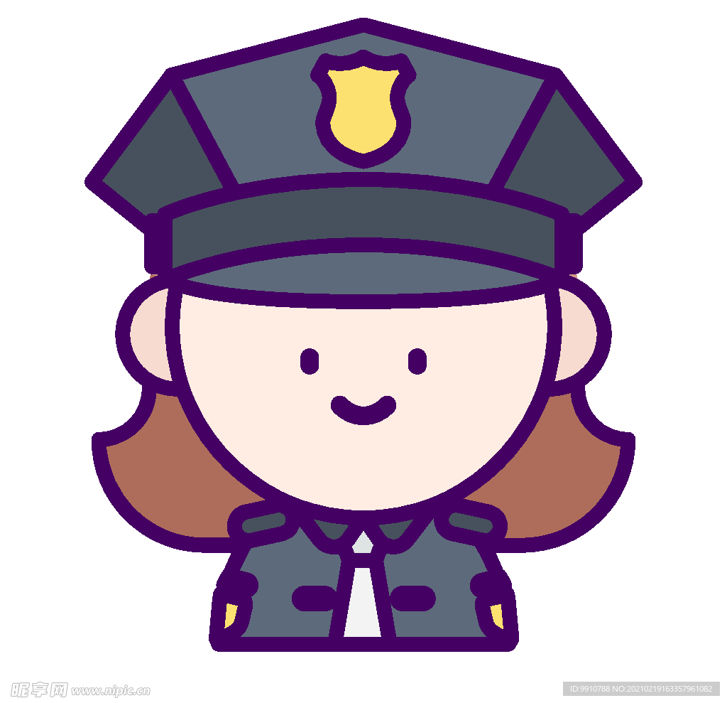 卡通女警