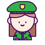 卡通军人