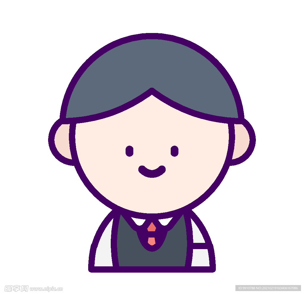 卡通新郎