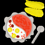 火锅汤料插画元素