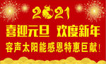 容声新年元旦海报