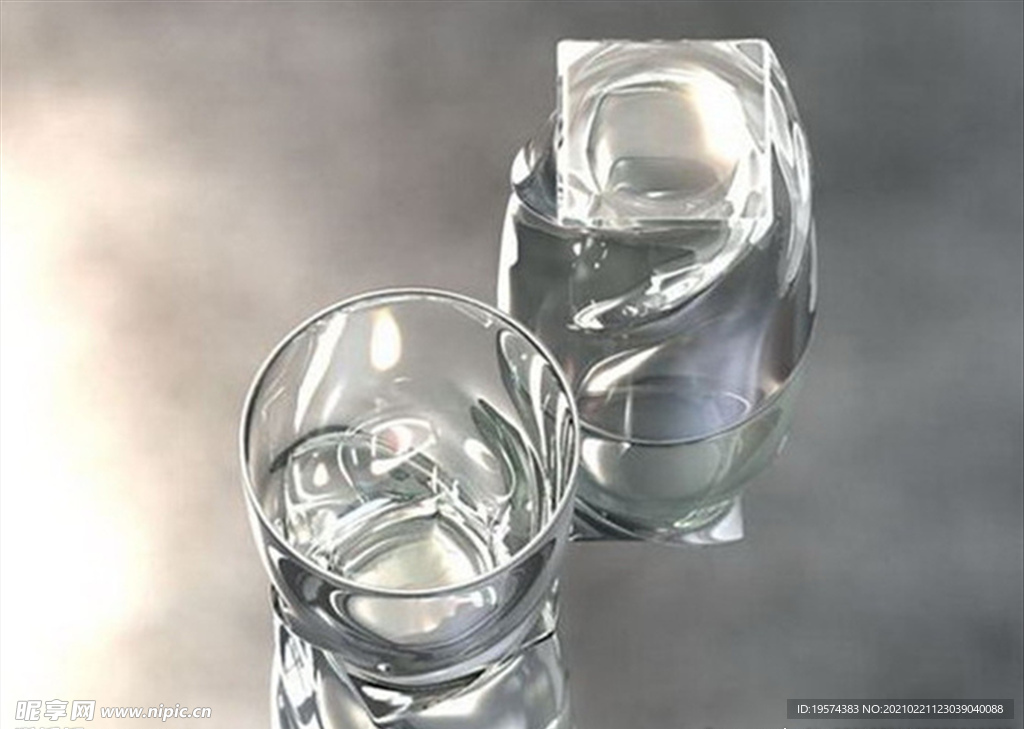 C4D模型酒杯玻璃水杯灯光场景