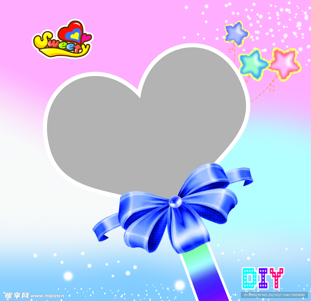 本子封面  蝴蝶结 爱心