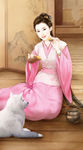 古装帅哥美女插画图片