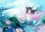 古装帅哥美女插画图片