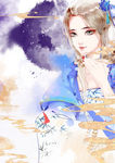 古装帅哥美女插画图片