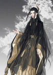 古装帅哥美女插画图片