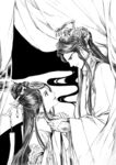 古装帅哥美女插画图片