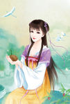 古装帅哥美女插画图片