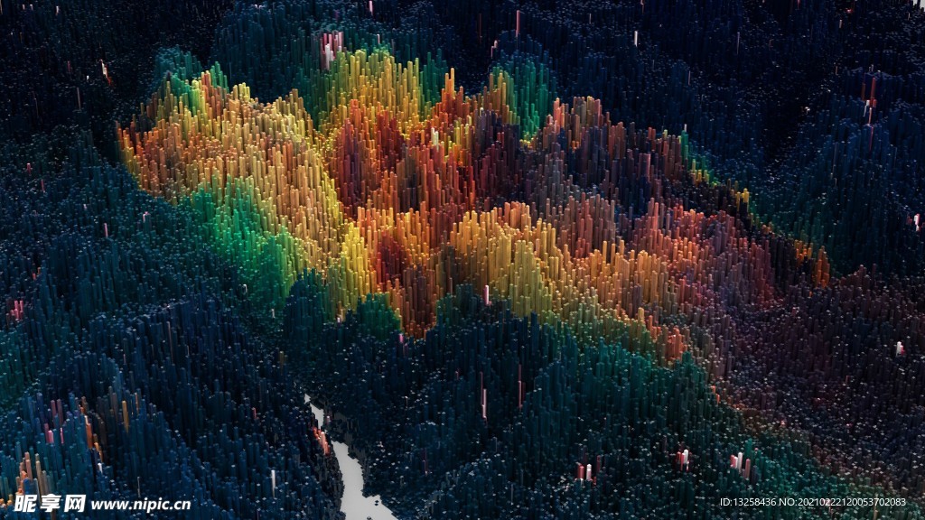 彩色几何渐变抽象背景
