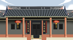 古典插画建筑