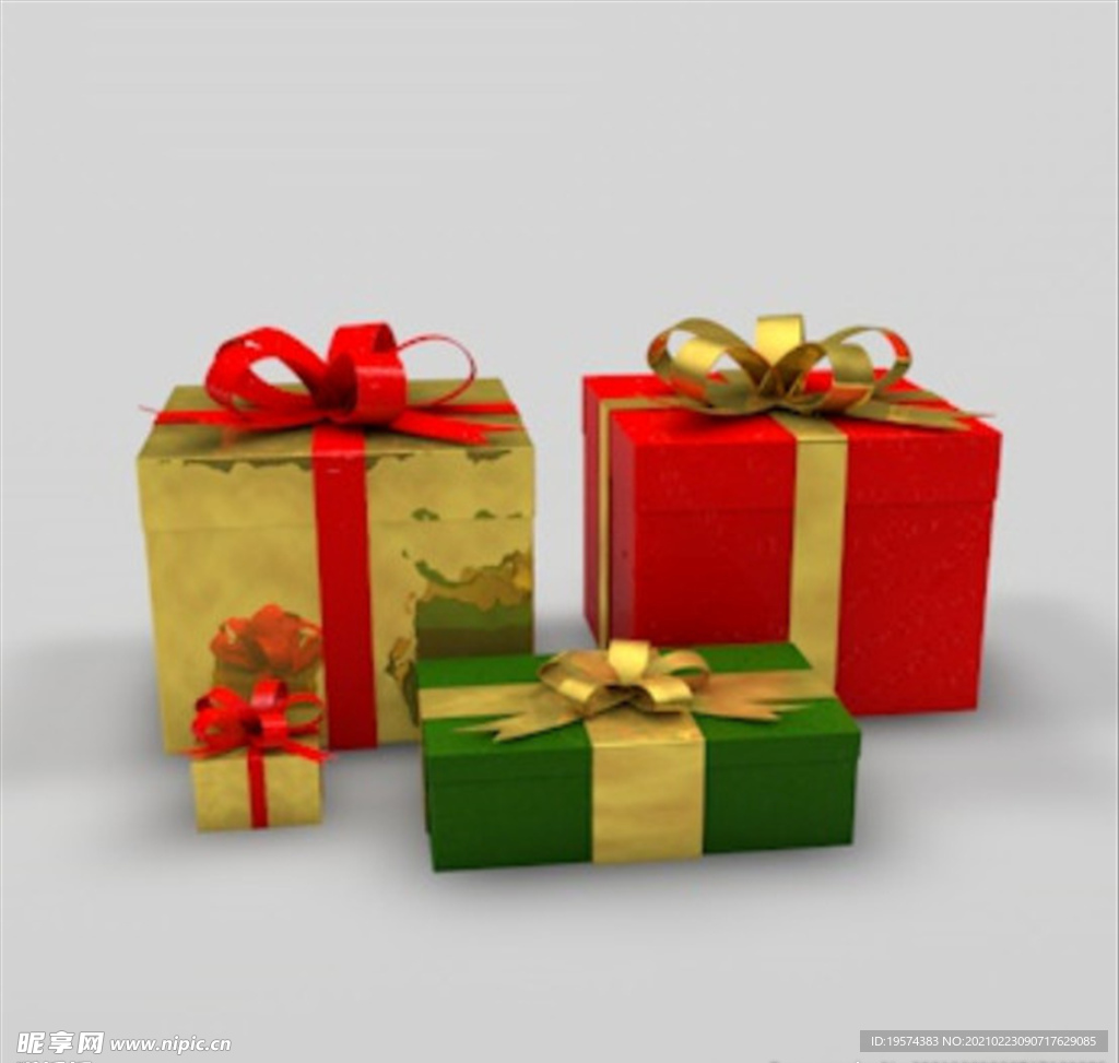 C4D模型创意电商礼品礼物盒