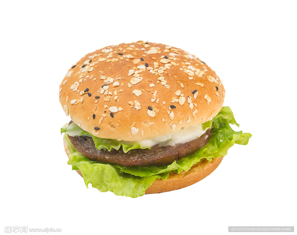炸鸡鸡肉汉堡图片