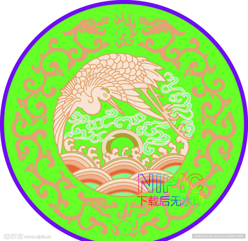 绣花图案eps背景