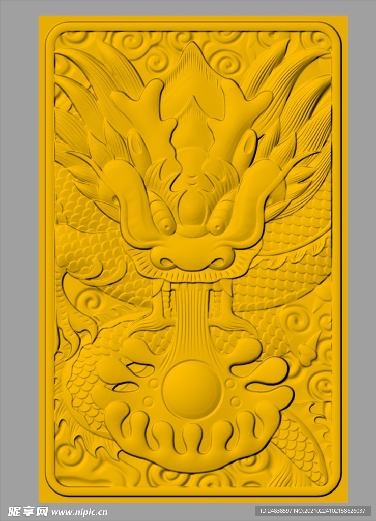 CAD浮雕装饰画模型
