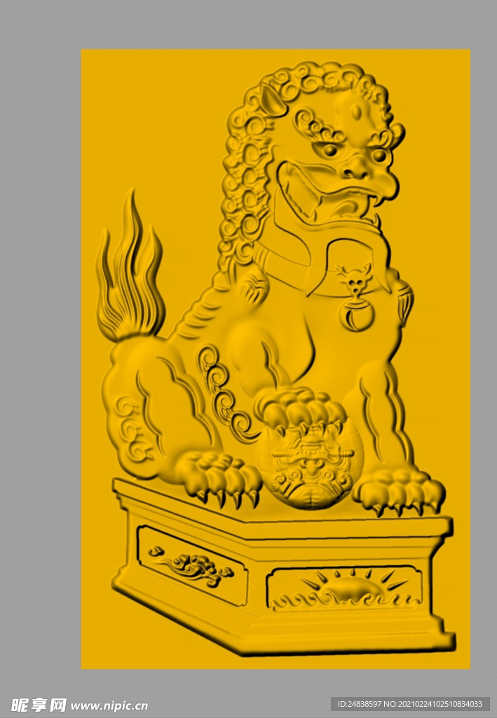 CAD浮雕装饰画模型