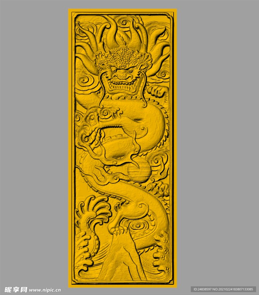 CAD浮雕装饰画模型
