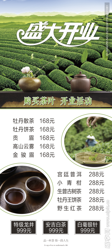 茶叶展架画面