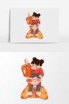 元宵插画