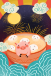 元宵插画