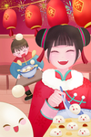 元宵插画