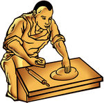 和面古代人物插画