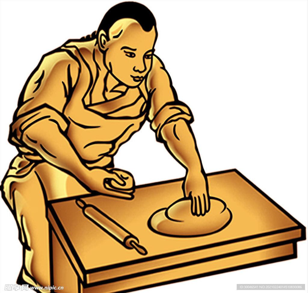和面古代人物插画