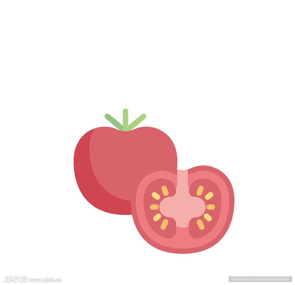 卡通西红柿 番茄