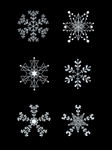 圣诞雪花元素