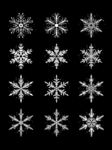 冬天雪花元素套图