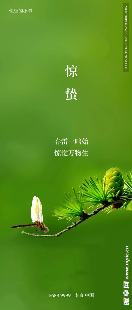 惊蛰节气海报