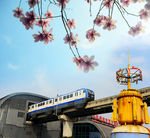 重庆轻轨  开往春天的列车