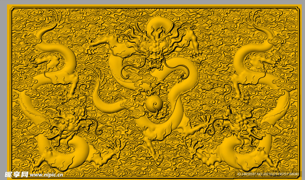 CAD浮雕装饰画模型