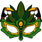 花纹面具化妆舞会合成素材