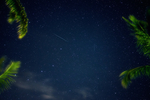 夜晚星空流星