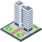 2.5d建筑eps素材文件