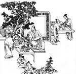 古代人物线稿