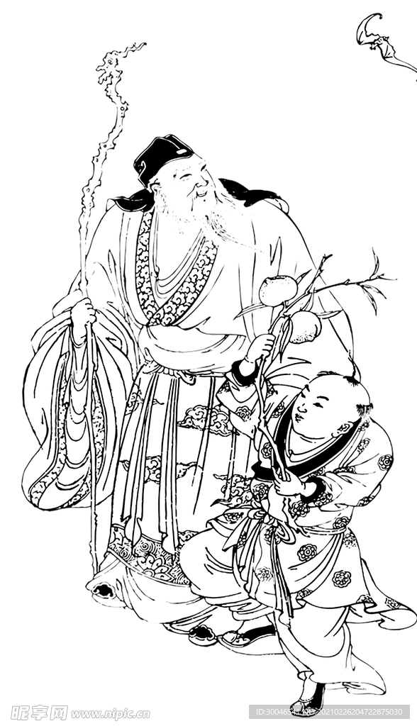 古代人物线稿