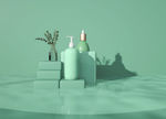 几何c4d背景图片简约产品展台