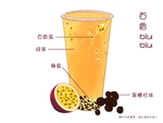 手绘奶茶