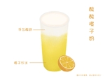 手绘奶茶