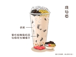 手绘奶茶