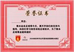 荣誉证书球迷